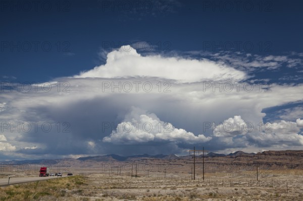 After heavy storm in desert in Utah