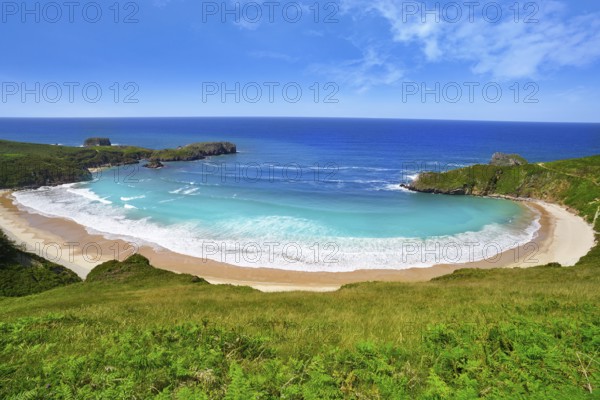 Torimbia beach in Asturias near Llanes of Spain