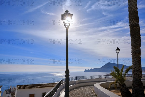 Altea white village in Alicante at Mediterranean Spain