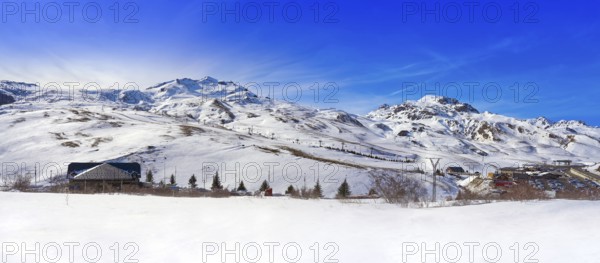 Formigal ski area in Huesca Pyrenees of Spain