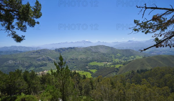 Mirador del Fitu viewpoint Fito in Asturias of Spain