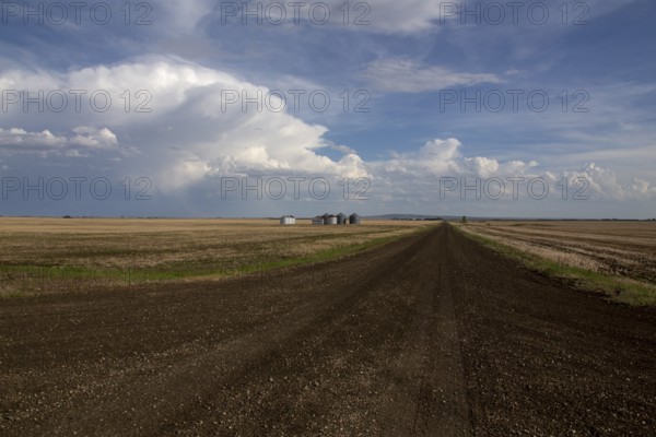 Prairie Storm Clouds in Saskatchewan Canada Rural