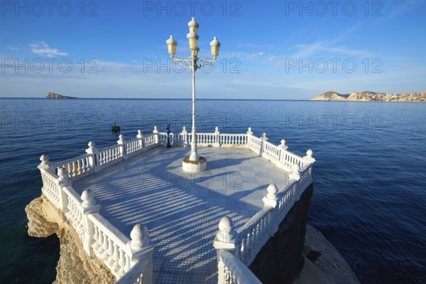 Benidorm Mirador del Castillo Mediterranean lookout point in Alicante Spain