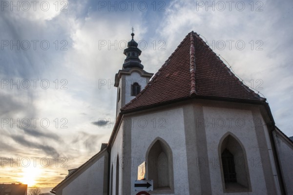 Old parish church in Niklasdorf, dedicated to St Nicholas of Myra, Niklasdorf, Styria, Austria, Europe