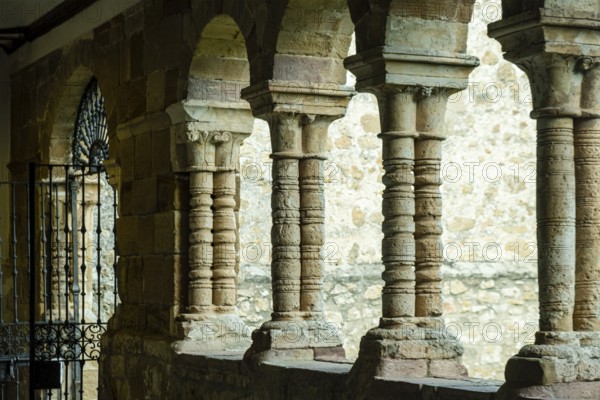 Church of San Bartolomé, Romanesque style temple, Atienza, Guadalajara Province, Castilla-La Mancha, Spain, Europe