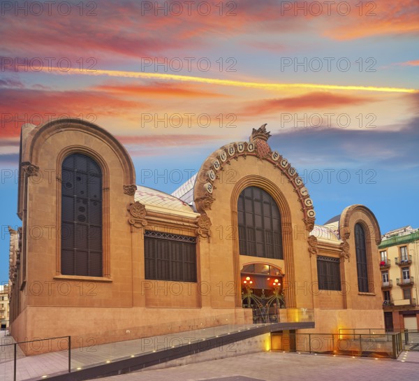 Tarragona Mercado Publico central market in Catalonia modernist style