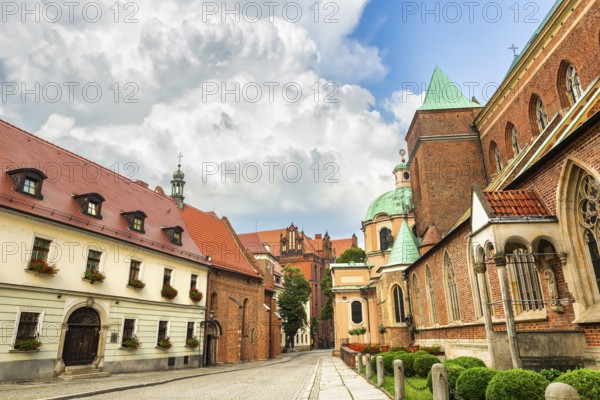 Clouds over the Wroclaw Cathedral in the morning, Poland, Europe