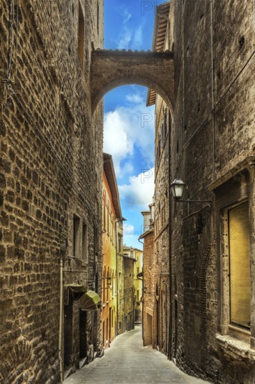 Beautiful Cityscape and Stone Architecture in Castiglione Del Lago, Umbria - Italy