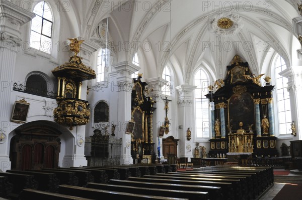 Former Jesuit church in Straubing with high altar