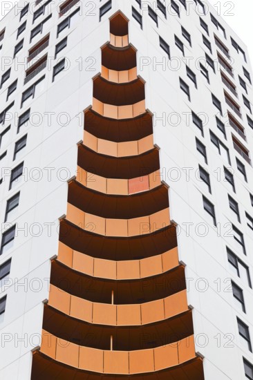 Architecture, view on a modern building, Montreal, Province of Quebec, Canada, North America