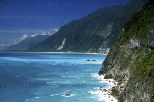 Suhua Highway is a 118-kilometre section of Provincial Highway 9 in Taiwan, starting at Su-ao Township, Yilan and ending at Hualien City, Hualien. With a portion built alongside very steep cliffs high above the Pacific Ocean, it is a dangerous yet scenic drive. Famous tourist stops include the Chingshui Cliffs