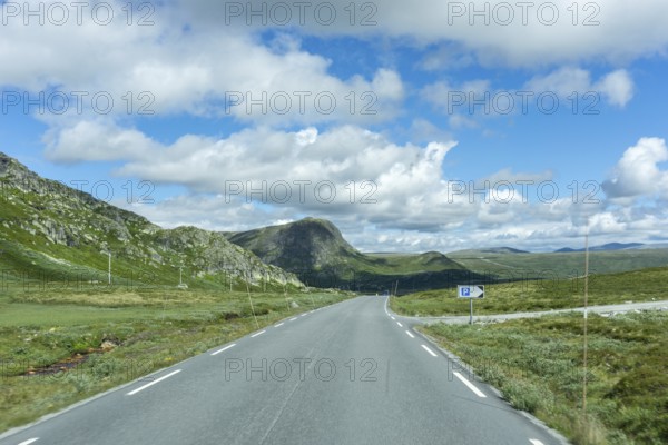 Fascinating natural landscape in Jotunheimen in the summertime in Norway. Great natural landscape in Jotunheimen in the summertime in Norway