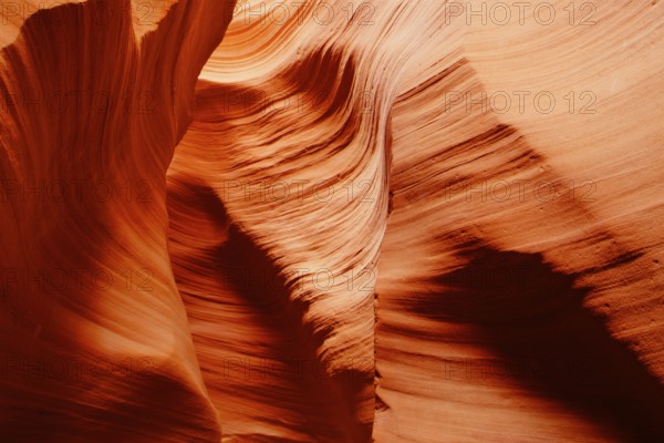 Sandstone waves and colors inside iconic Antelope Canyon, Arizona