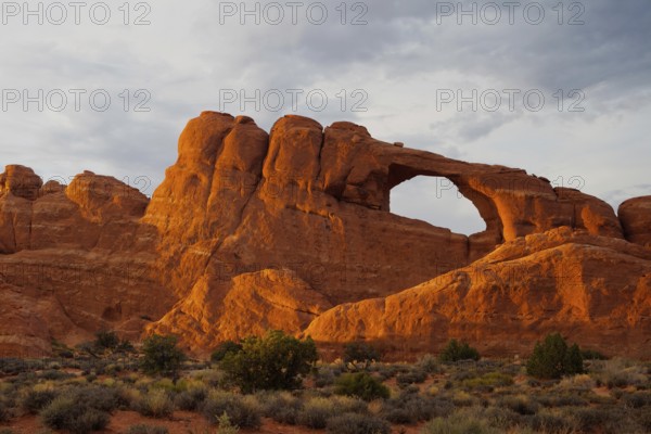Beautiful rock formations in Arches National Park, Utah, USA, North America