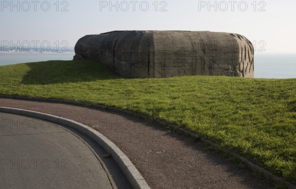 Granville, artillery bunker, gun bunker of a German coastal battery in the course of the Atlantic Wall