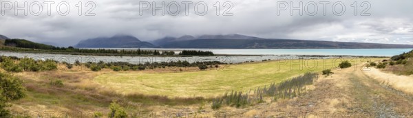 An image of a rainy day at Lake Pukaki New Zealand