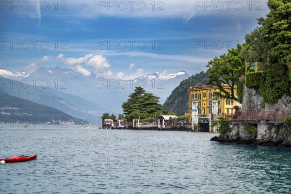 A view of Varenna on Lake como in glorious summer weather