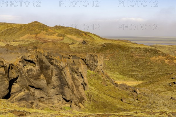 Pakgil volcanic area, south coast, Iceland, Europe