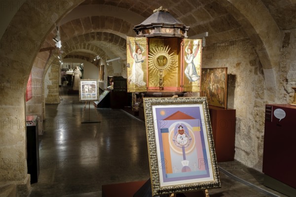Sagrario expositor con ángeles, 1585, Mateu Lopez Senior, madera dorada y policromada, Museo diocesano de Mallorca, Palma, Mallorca, balearic islands, Spain, Europe