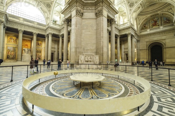 Foucault pendulum, Pantheon, le Panthéon, monument in neoclassical style, 5th district, Paris, France, Western Europe, Europe