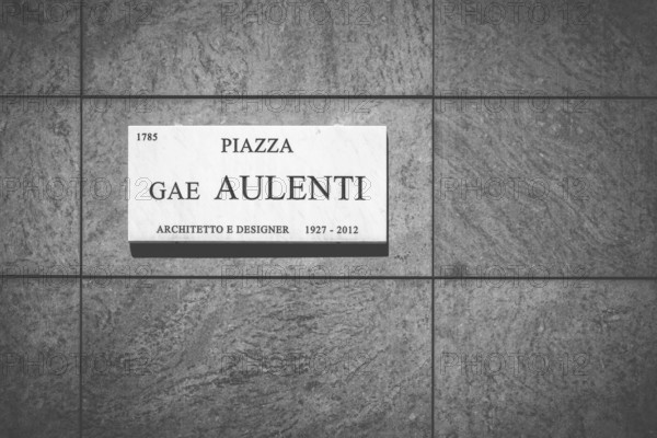 Piazza Gae Aulenti square in Milan, ITALY - June 2, 2019