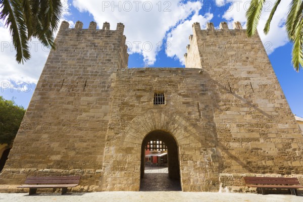 Alcudia Old Town in Majorca Porta des Moll Mallorca Balearic island of Spain