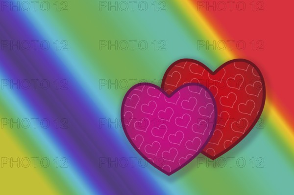 Elegant decorative heart pattern design for fabric, wallpaper, gift paper, banner, cover, poster, presentation, magazine, leaflet