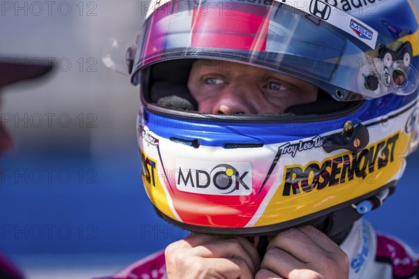 FELIX ROSENQVIST (60) (SWE) of Varnamo, Sweden prepares to qualify for the Hy-Vee Milwaukee Mile 250's at the The Milwaukee Mile in West Allis, WI, West Allis, United States of America