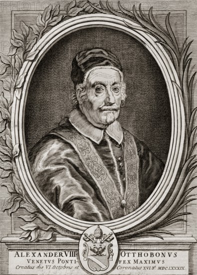 Pope Alexander VIII, 1610 –1691, was Pope from 1689 to his death in 1691