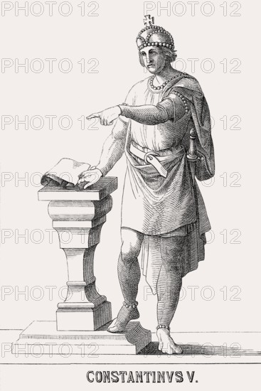 Constantine V, 718, 775, Byzantine emperor from 741 to 775