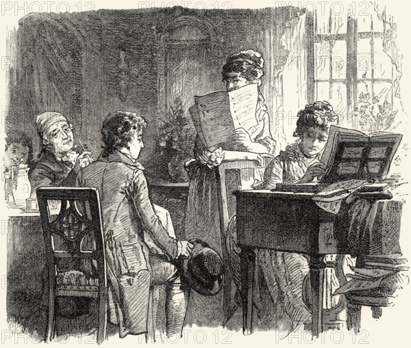 Scene from HERMANN AND DOROTHEA, an epic poem by Johann Wolfgang von Goethe
