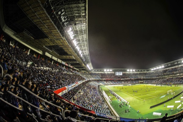 People to cheer the football game. Shooting Location: Yokohama-city kanagawa prefecture