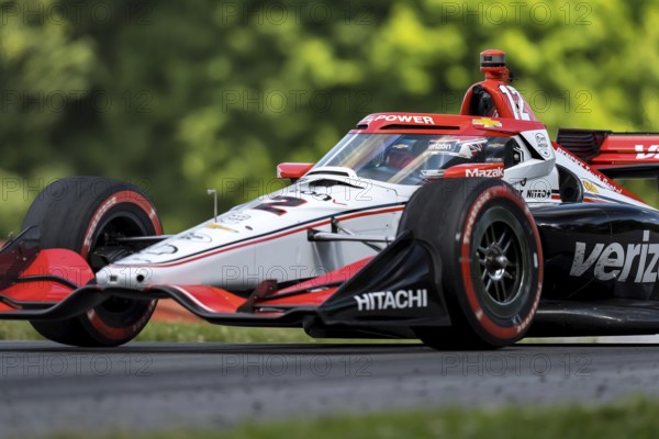 WILL POWER (12) of Toowoomba, Australia practices for the Honda Indy 200 at Mid-Ohio Sports Car Course in Lexington, OH
