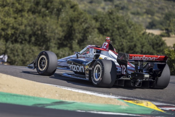 WILL POWER (12) of Toowoomba, Australia practices for the Firestone Grand Prix of Monterey at WeatherTech Raceway Laguna Seca in Salinas, CA