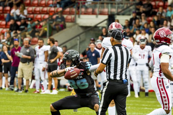 European League of Football, ELF/ Game: Prague Lions at Munich Ravens on 09. June. 2024, in the uhlsport PARK, Unterhaching, Germany, Europe