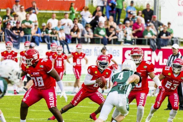 erima GFL / German Football League, Interconferencegame Schwäbisch Hall Unicorns vs. Potsdam Royals im OPTIMA Sportpark Schwäbisch Hall am 20.Mai 2023 Deutschland,, CONTINENT_