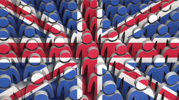 Symbolic image on the topic of demographics in the UK