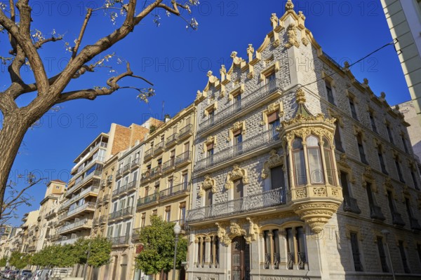 Rambla Nova in Tarragona avenue of Catalonia