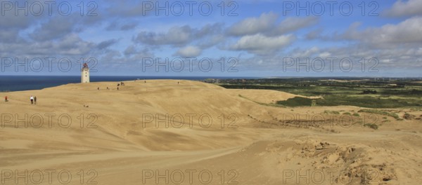 Rubjerg Knude, big sand dune at the west coast of Denmark