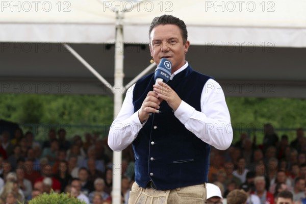 Stefan Mross (singer / presenter / entertainer) on the ARD TV programme Immer wieder sonntags, Rust, Germany / Germany
