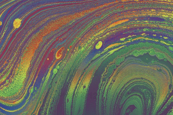 Ebru marble effect pattern design for print