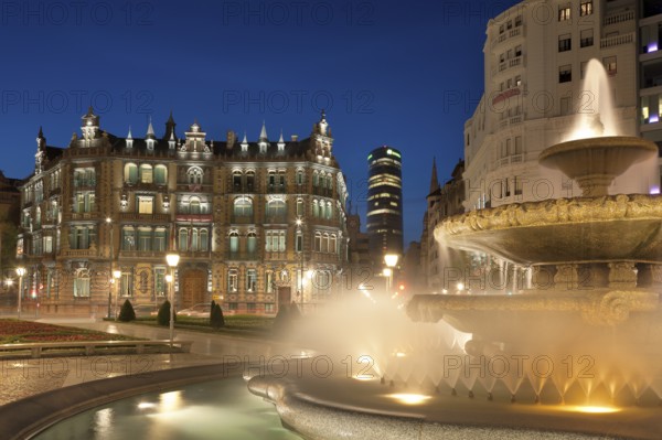 Moyua square, Bilbao, Bizkaia, Basque Country, Spain, Europe