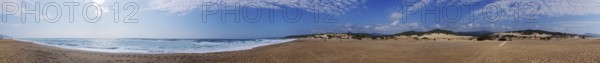 360 degree panorama, Dune di Piscinas, Costa Verde, Sardinia