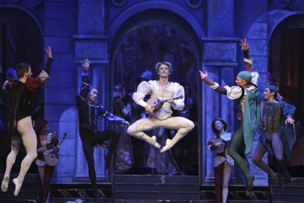 Sofia, Bulgaria - November 24, 2016: Artists of Moscow City Ballet are performing Romeo and Juliet spectacle in Bulgaria's National Palace of Culture