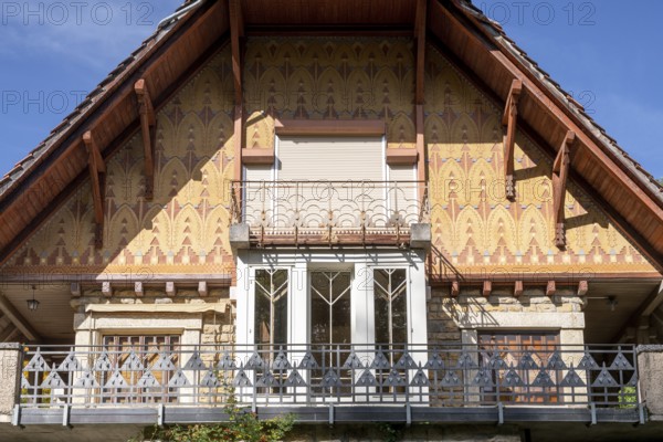 La Chaux-de-Fonds, Villa Fallet, 1906-1907, First house of the architect Le Corbusier / Charles Jeanneret, garden side