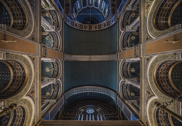 Athens Old Town, Attica, Greece, 12 28 2019 Interior design of the Orthodox Metropolitan Cathedral of Athens, Europe