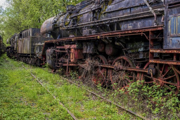 Old historic railway vehicles in Germany