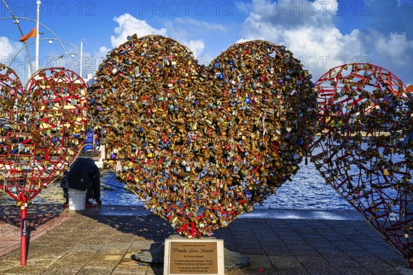 Heart in willemstad on curacao