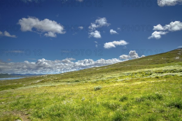 Fascinating natural landscape in Jotunheimen in the summertime in Norway. Great natural landscape in Jotunheimen in the summertime in Norway