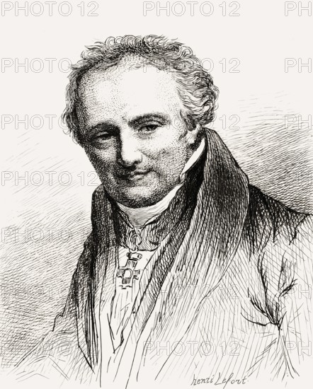 Dominique Vivant, Baron Denon, 1747 – 1825, French artist, writer, diplomat, author and archaeologist, digitally edited